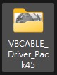 解壓後的 VBCABLE Driver Pack45 資料夾